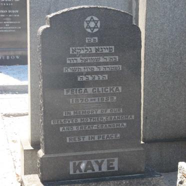 KAYE Feiga Glicka 1870-1958
