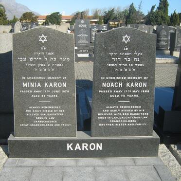 KARON Noach -1966 &amp; Minia -1976