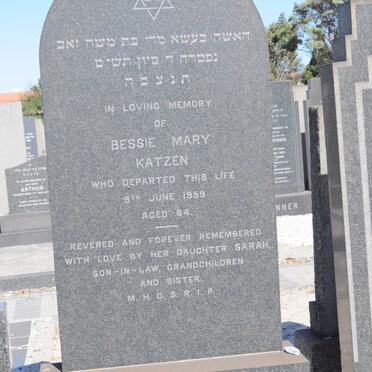 KATZEN Bessie Mary -1959