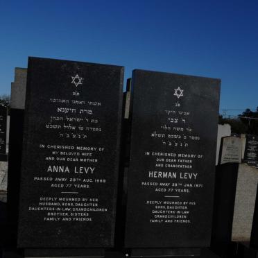LEVY Herman -1971 &amp; Anna -1969