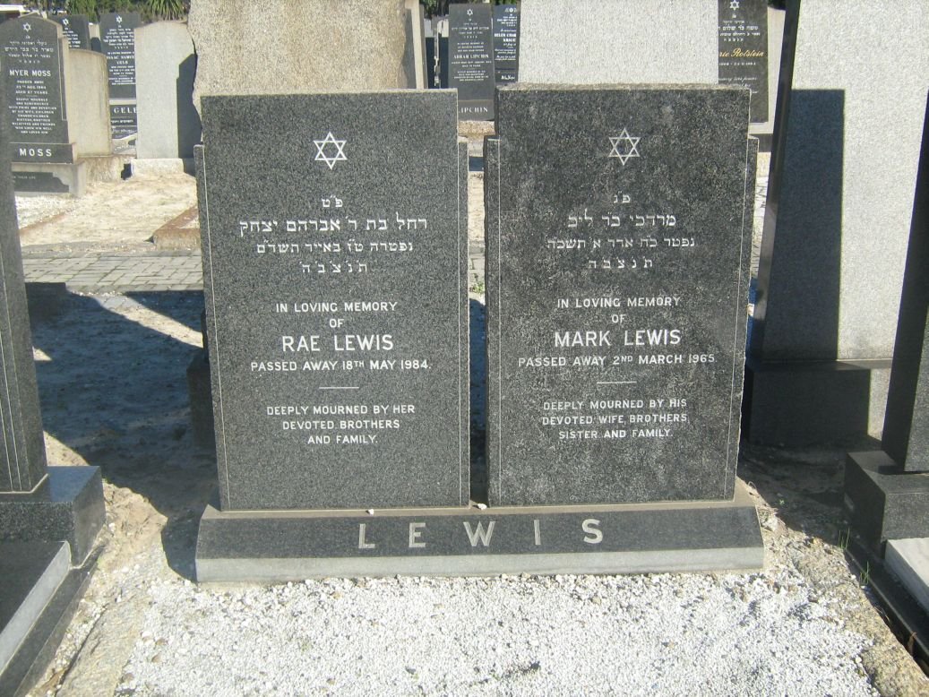 LEWIS Mark -1965 & Rae -1984