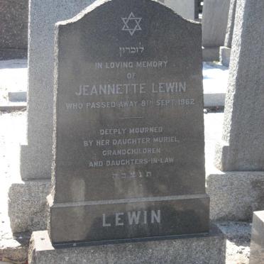 LEWIN Jeannette -1962