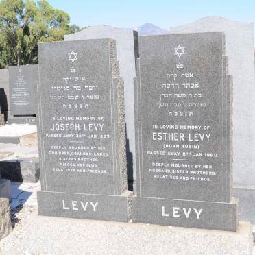 LEVY Joseph -1963 &amp; Esther RUBIN -1960