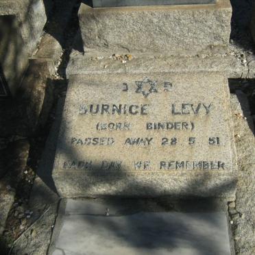 LEVY Burnice nee BINDER -1951