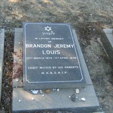 LEVINSOHN Brandon Jeremy 1976-1976