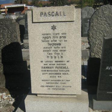 PASCALL Hannah -1949