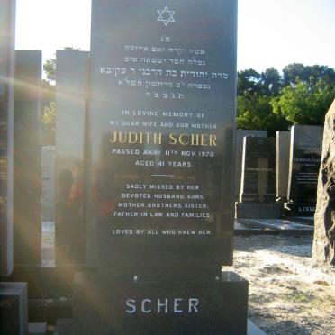 SCHER Judith -1970
