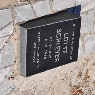 SCHLEYER Lotte 1903-1988