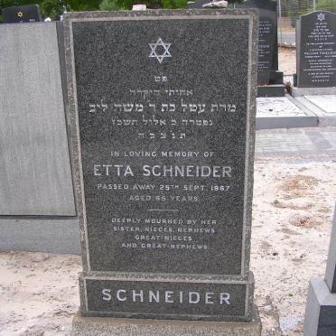SCHNEIDER Etta -1967
