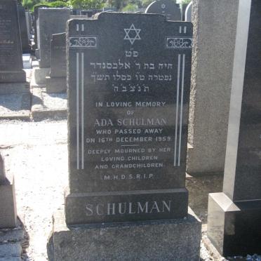 SCHULMAN Ada -1959