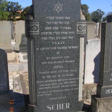 SCHER Sonia -1949