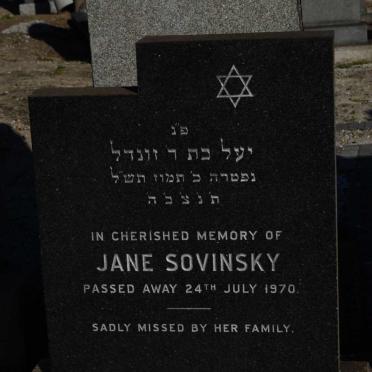 SOVINSKY Jane -1970