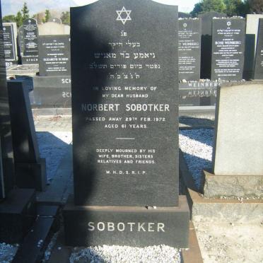 SOBOTKER Norbert -1972