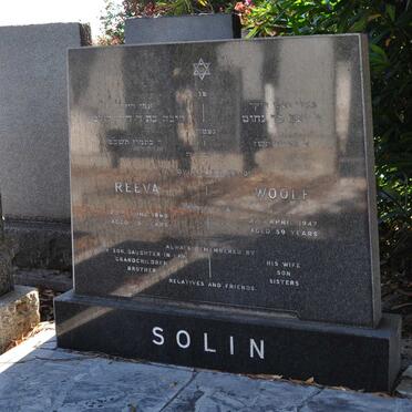SOLIN Woolf -1947 &amp; Reeva -1969