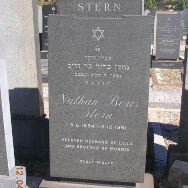 STERN Nathan Boris 1894-1961