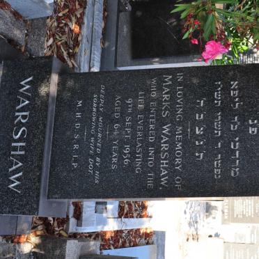 WARSHAW Marks -1956