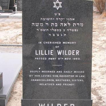 WILDER Lillie -1983