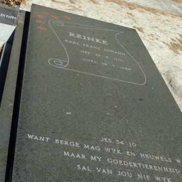REINKE Karl Franz Johann 1910-1988 &amp; Anna Marie Ida BUHR 1920-2008