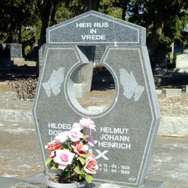 RIX Helmut Johann Heinrich 1924-1988 &amp; Hildegard Dorothea nee MOHR 1930-2001