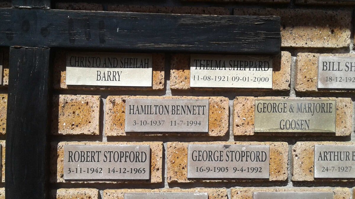 BARRY Christo &amp; Sheila :: SHEPPARD Thelma 1921-2000 :: BENNETT Hamilton 1937-1994