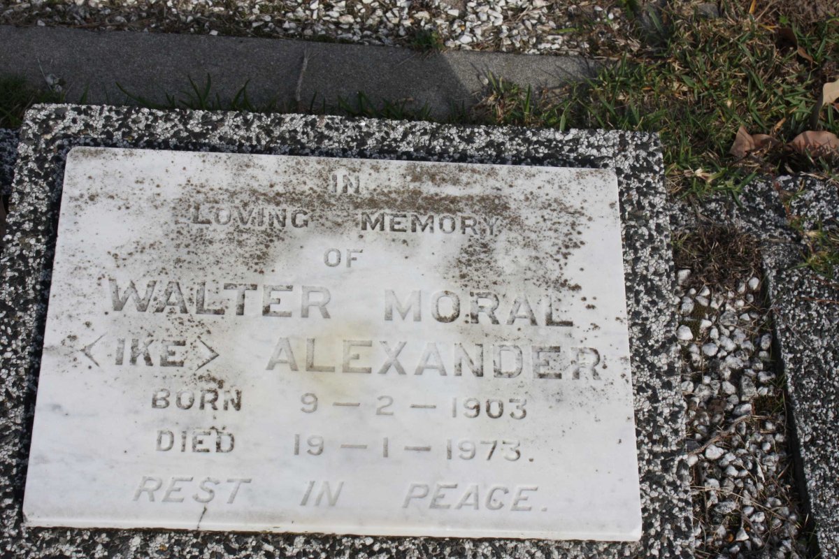 ALEXANDER Walter Moral 1903-1973
