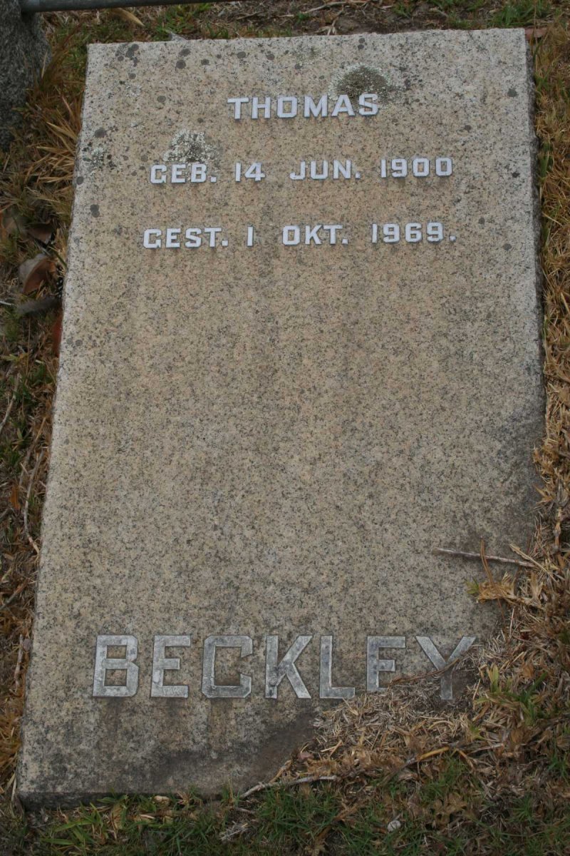BECKLEY Thomas 1900-1969