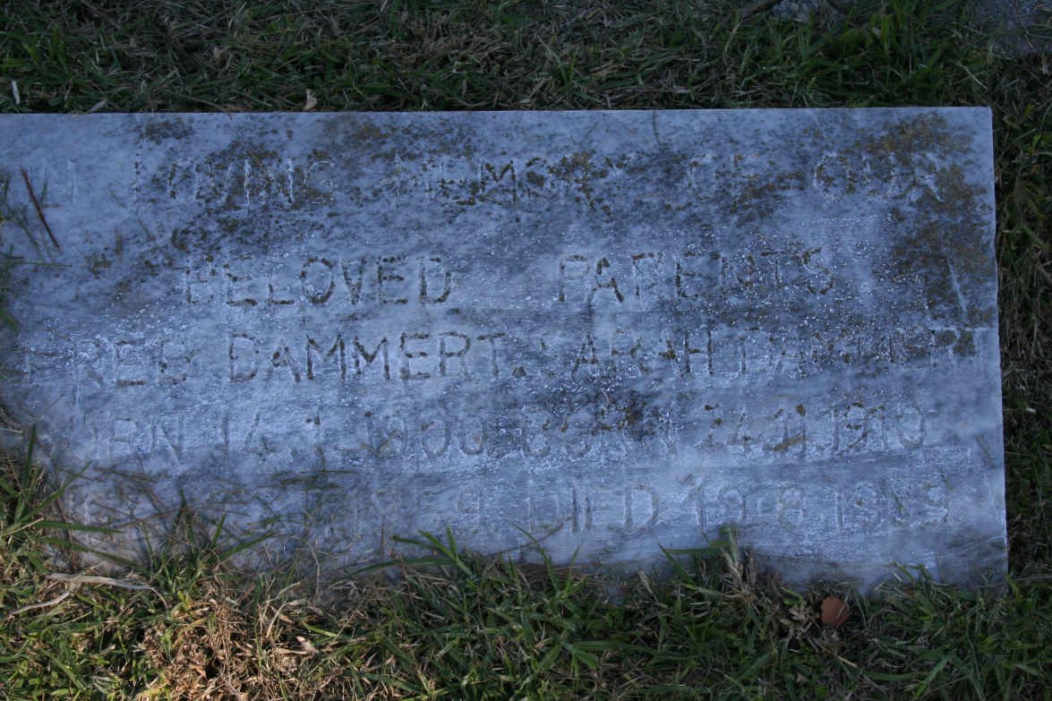 DAMMERT Fred 1900-1959 &amp; Sarah 1910-19??