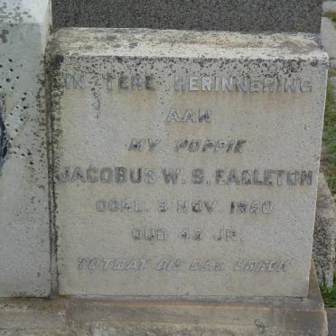 EAGLETON Jacobus W.S. -1950