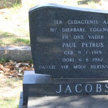 JACOBS Paul Petrus 1919-1982