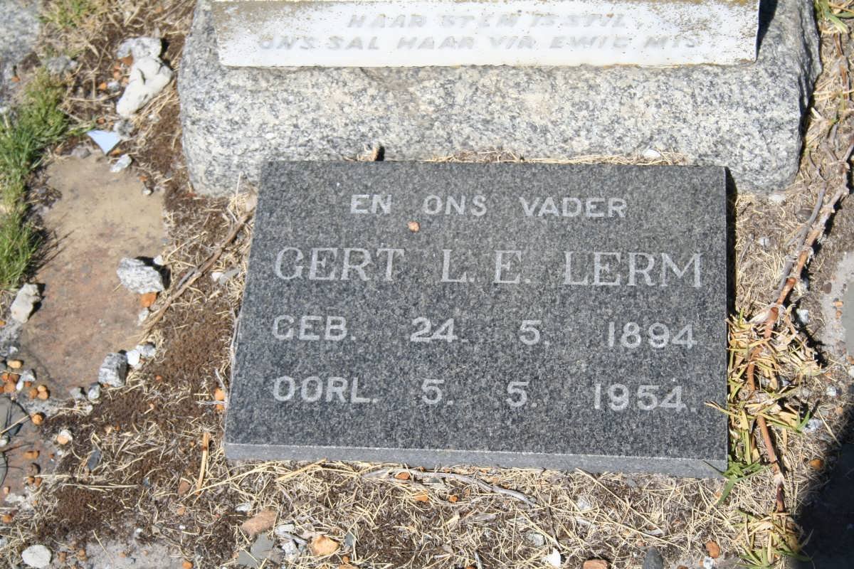 LERM Gert L.E. 1894-1954