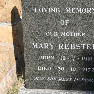 REBSTEIN Mary 1910-1972