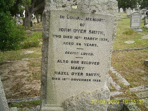 SMITH John, DYER -1939 &amp; Mary Hazel  -1953