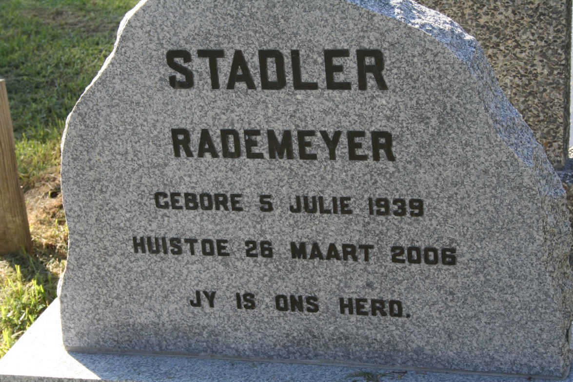 STADLER Rademeyer 1939-2006