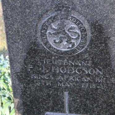 HODGSON F.J. -1918