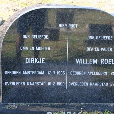 ? Willem Roelof 1902-2001 &amp; Dirkje 1905-1999