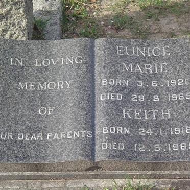 ? Keith 1918-1965 &amp; Eunice Marie 1921-1965