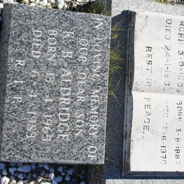 ALDRIDGE Isaac 1887-1970 &amp; Elizabeth J. 1893-1963 :: ALDRIDGE K.B. 1965-1983