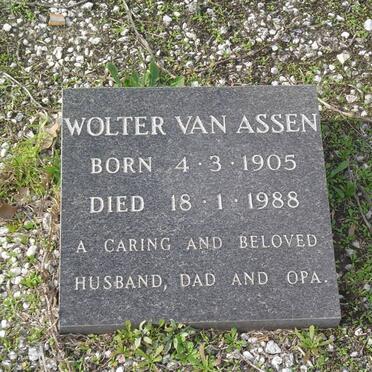 ASSEN Wolter, van 1905-1988