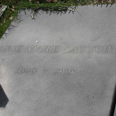ATTOUT Anne Marie 1898-1989