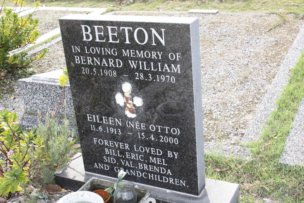 BEETON Bernard William 1908-1970 &amp; Eileen OTTO 1913-2000