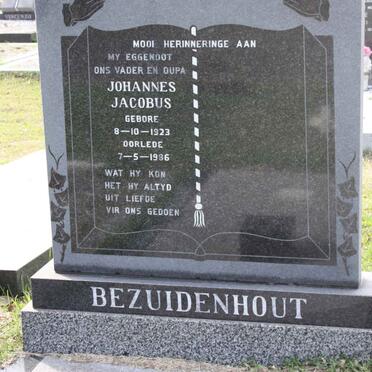 BEZUIDENHOUT Johannes Jacobus 1923-1986