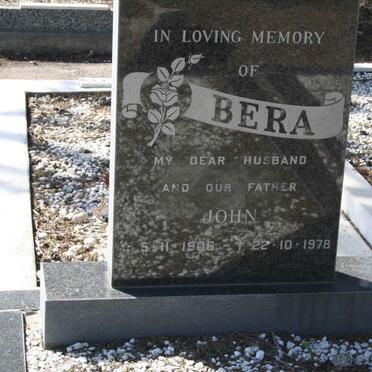 BERA John 1906-1978