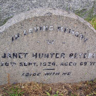 BEVERIDGE Janet Hunter -1924