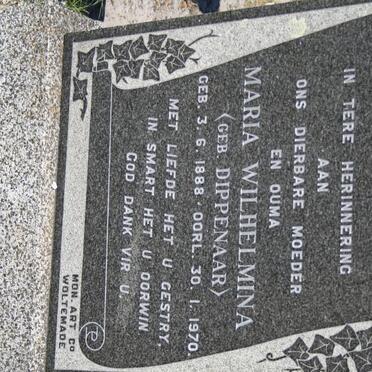 BEUKES Maria Wilhelmina nee DIPPENAAR 1888-1970