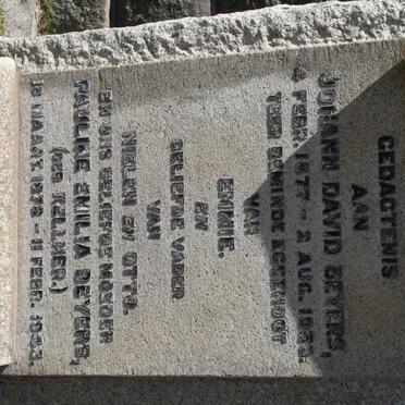 BEYERS Johann David 1877-193? &amp; Pauline Emilia KELLNER 1878-1943