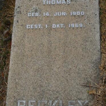 BECKLEY Thomas 1900-1969
