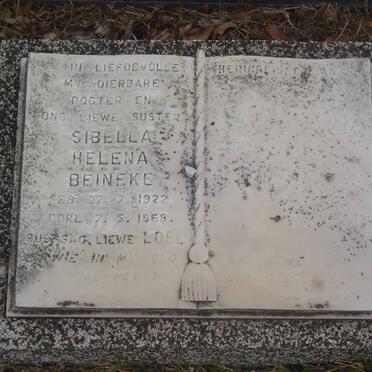BEINEKE Sibella Helena 1922-1968