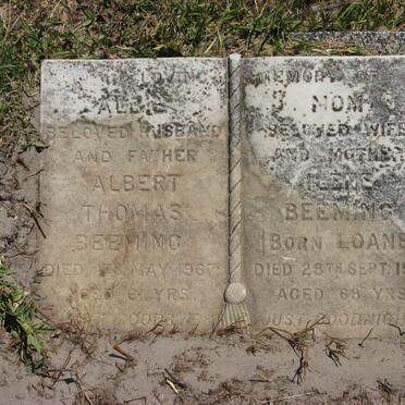 BEEMING Albert Thomas -1967 &amp; Ilene LOANE -1979