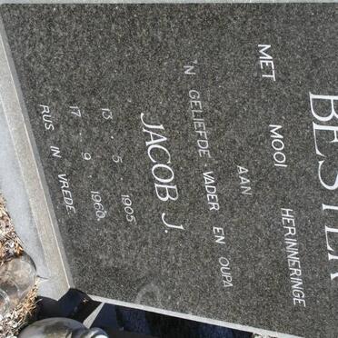 BESTER Jacob J. 1905-1960 &amp; Martha M.F. 1913-1977