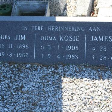 BAUERMEISTER Jim 1896-1962 &amp; Kosie 1908-1983 :: BAUERMEISTER James John 1930-1984